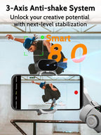 Gimbal Stabilizer for Video Recording, Smartphone 3-Axis Smartphone Gimbal - Image 2