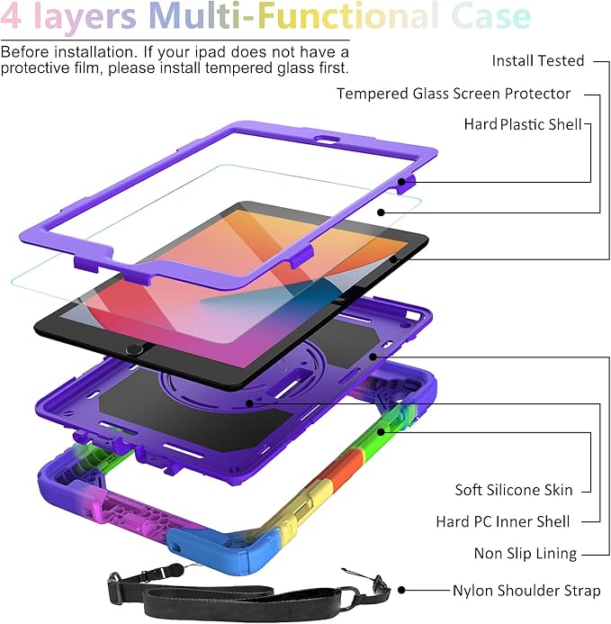 BLOSOMEET Case for iPad 9th/8th Generation 2021/2020 10.2 Inch - Image 4