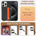 LAMEEKU for iPhone 15 Pro Wallet Case - Image 6