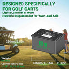 36V 105Ah LiFePO4 Golf Cart Battery, Built-in Smart 200A BMS, - Image 3