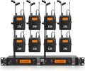 XTUGA RW2080 Wireless in Ear Monitor System 8 Bodypacks UHF IEM System by XTUGA