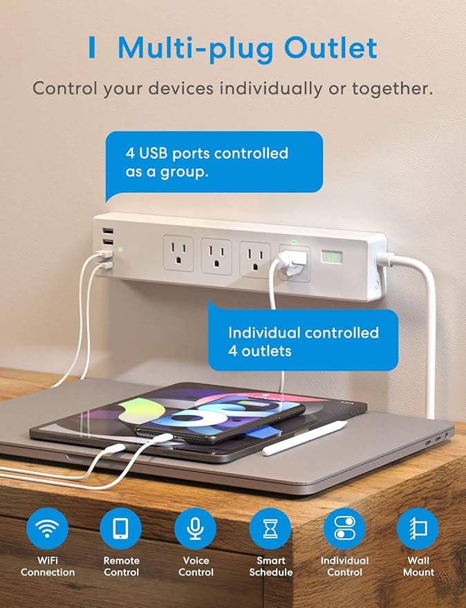 Meross Smart Power Strip Compatible - Image 3