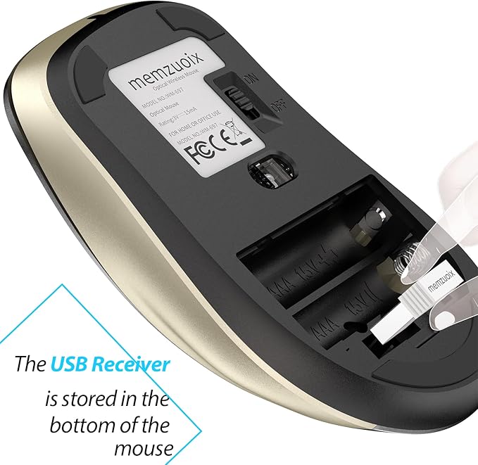 memzuoix 2.4G Wireless Mouse, 1400 DPI Computer Mice - Image 5