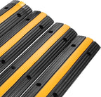 Reliancer 4 Pack 1-Channel Rubber Cable Protector Ramp Traffic Speed Bump - Image 7
