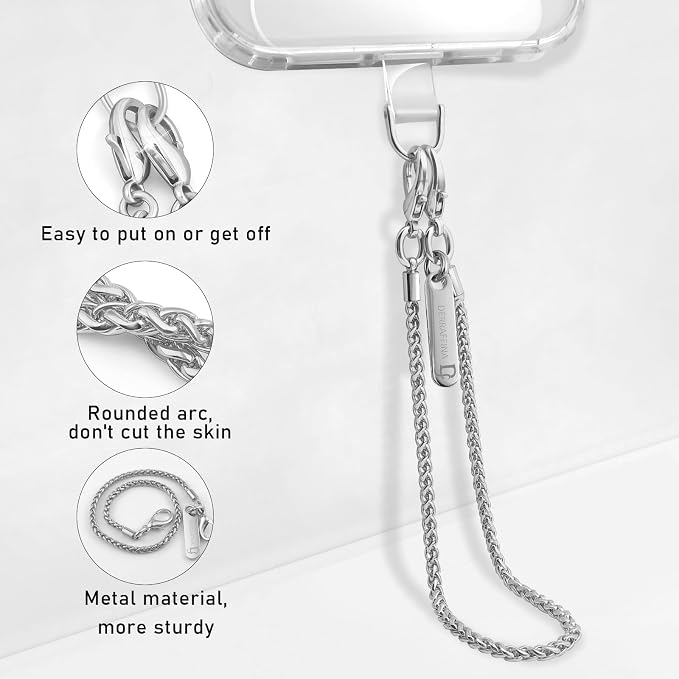 Metal Phone Chain, Crossbody Detachable Phone Lanyard - Image 4