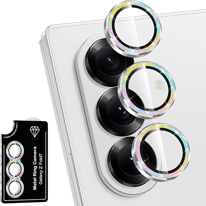for Samsung Galaxy Z Fold 7 Camera Lens Protector, Individual Metal Ring by Btscase