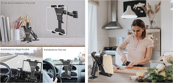 OHLPRO Tablet Holder for Truck, Heavy Duty Drill Base Tablet Car Mount for iPad - Image 7