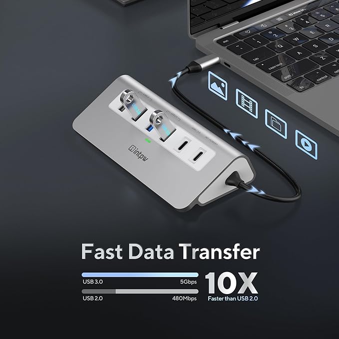 USB C Hub, 9-in-1 Laptop Docking Station - Image 5