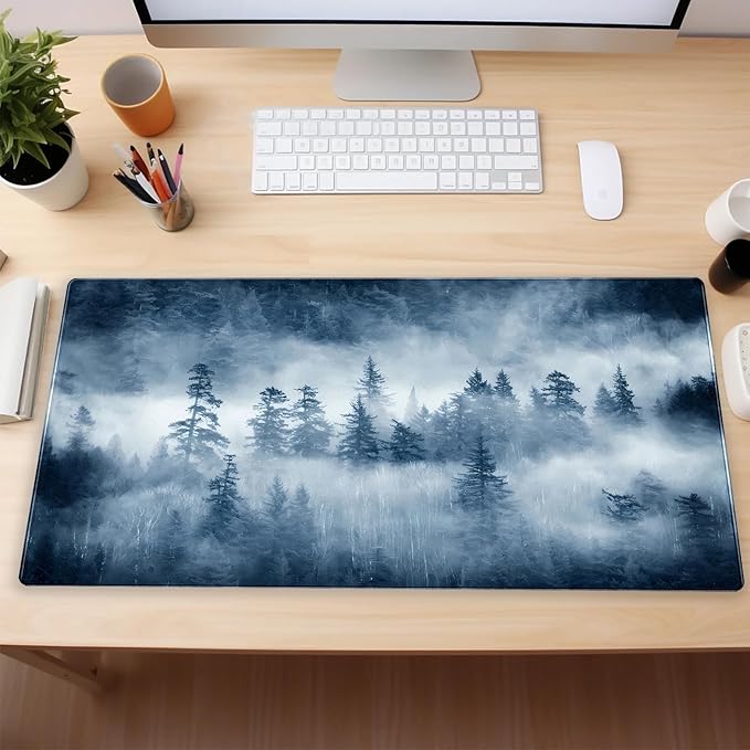 Forest Nature Scenery Mountain Desk Pad Extra Large 31.5"x15.7" Gaming Mouse - Image 6