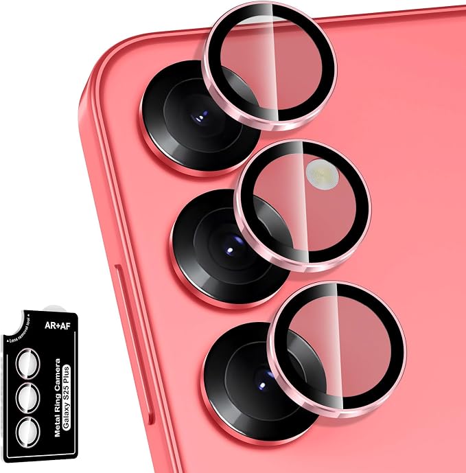 for Samsung Galaxy S25 Plus Camera Lens Protector, Individual Metal Ring by Btscase