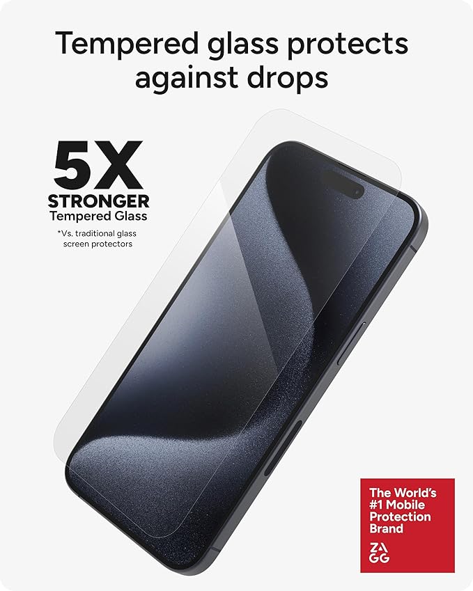 ZAGG InvisibleShield Glass Elite iPhone 15 Pro Max Screen Protector - Image 4