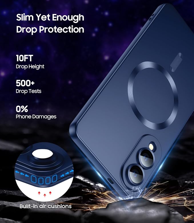 Magnetic for Samsung Galaxy S25 Edge Case Slim Soft Silicone Bumper Shockproof - Image 4