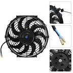 MuHize Radiator Cooling Fan - 12V 80W Universal Electric 10-Inch Fan Assembly - Image 5