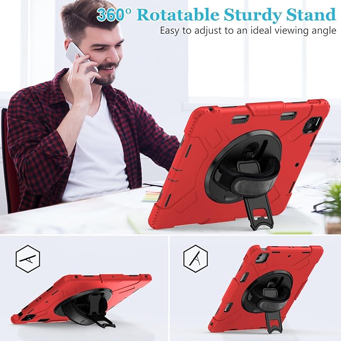 Case for iPad Pro 12.9 2022/2021/ 2020/2018: Cover for iPad Pro 12.9 6th/ 5th/ - Image 3