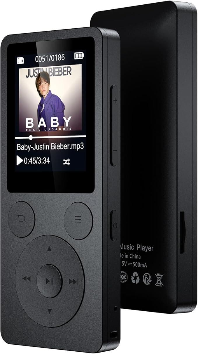 64GB MP3 Player with Bluetooth 5.3 Auto Reconnect, MP3 Music Player with Speaker - Image 9
