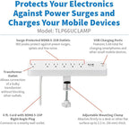 Eaton Tripp Lite Series Desk Clamp Power Strip Surge Protector, USB-A & USB-C - Image 2