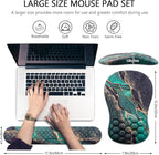 Mouse Pad Wrist Support, Laokiiy 2 in1 Keyboard Wrist Rest+ Ergonomic Mouse Pad - Image 5