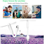 Mini USB Fan, Portable Pocket Fan USB-A Powered Little Cooler, Quiet Operation - Image 2