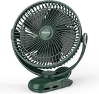 12000mAh Clip on Fan 30H Longest Runtime, 8in Portable Fan Rechargeable by BIVBTP