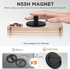 Magnetic Phone Ring Grip Holder, Silicone Finger Loop Grip, Compatible - Image 5