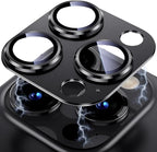 Uyiton for iPhone 13 Pro/iPhone 13 Pro Max Camera Lens Protector, Metal Ring by Uyiton