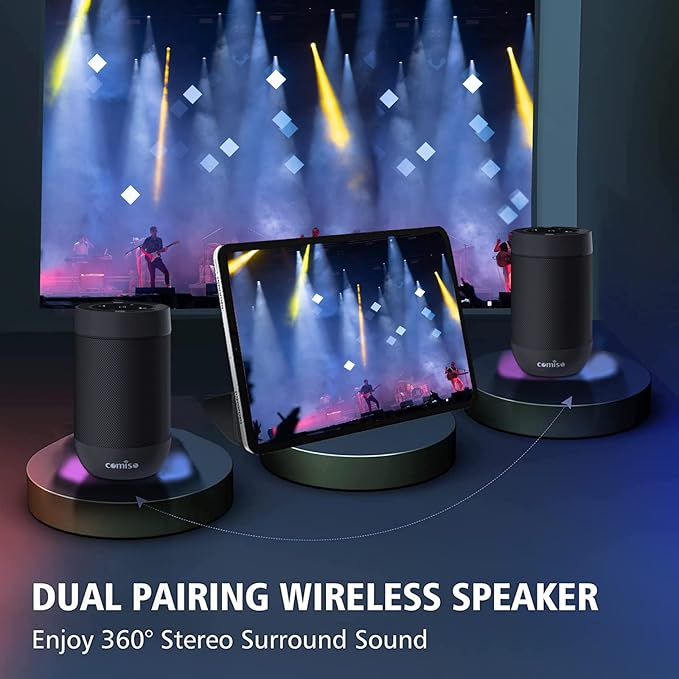 Bluetooth Speaker, 5.3 Bluetooth Speakers Wireless, TWS Stereo Pairing - Image 4