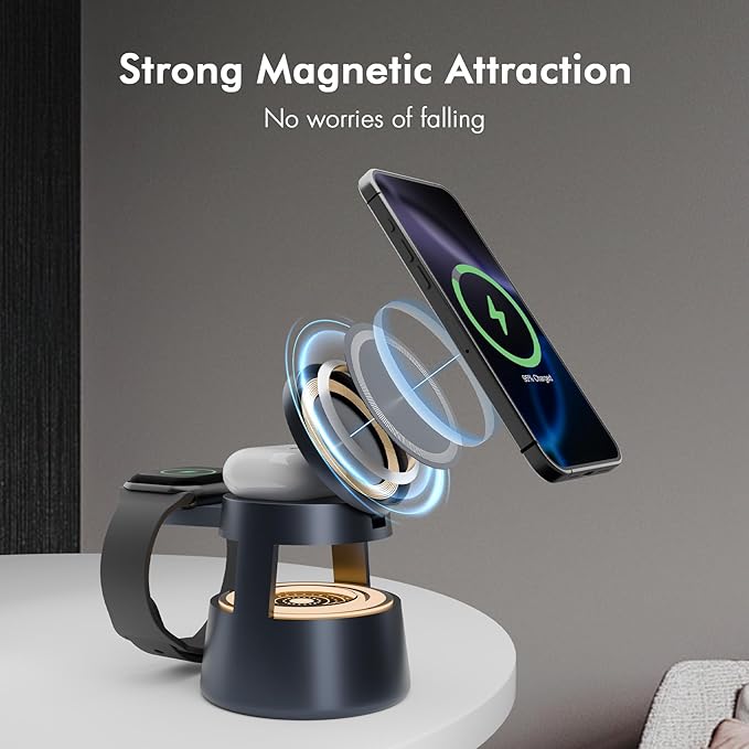 Wireless Charging Station for Magsafe: 4 in 1 Fast Charger Stand 15W - Image 6