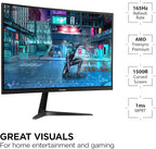 ViewSonic VX2718-PC-MHD 27 Inch Curved 1080p 1ms 180Hz Gaming Monitor - Image 2