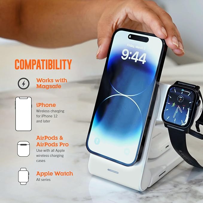 STM ChargeTree Mag: 3-in-1 MagSafe Wireless Charging Station - Image 4