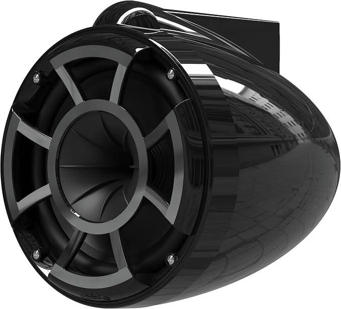 wet sounds Rev 8 Black V2 Revolution Series 8" Black Tower Speakers w/Swivel - Image 5