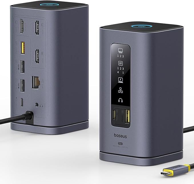 Baseus Spacemate Docking Station, 11-in-1 USB-C DisplayLink Docking Station by Baseus