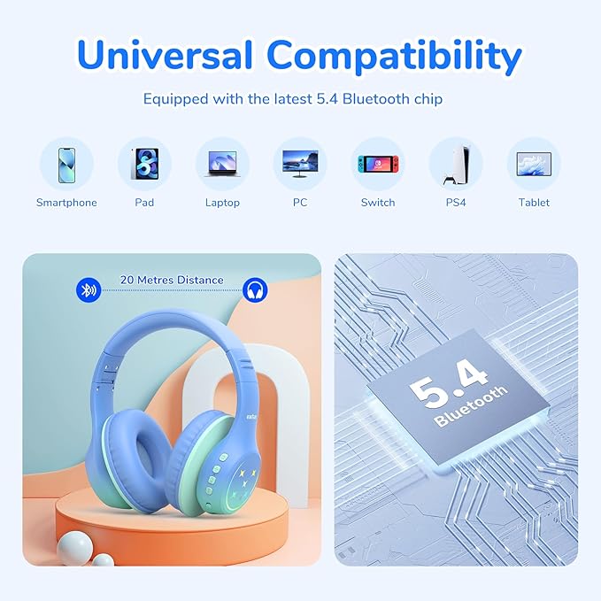 EarFun K4 Kids Bluetooth Headphones, Wireless Headphones - Image 8