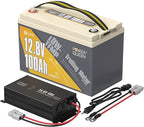 Power Queen 12.8V 100Ah Low-Temp LiFePO4 Battery by PowerQueen