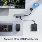 Acer USB C Hub 5 in 1 with 4K HDMI, 100W Power Delivery, 3 USB A Data Ports - Image 3