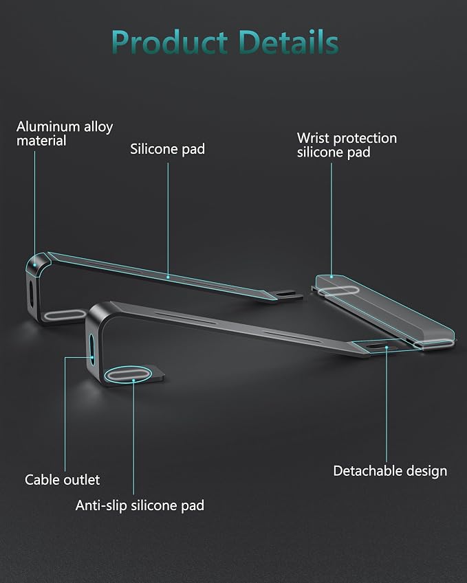 Aluminum Laptop Stand, Notebook Stand - Image 8