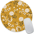 Round Mouse Pad, Cute Floral Mouse Pad by Armanza