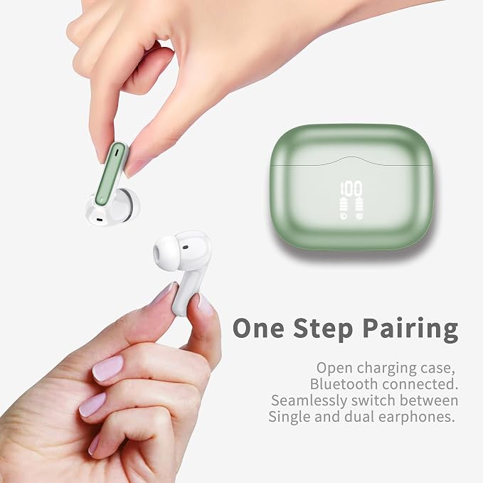 Wireless Earbuds, New Wireless Earphones HiFi Stereo Deep Bass 40H Playtime - Image 4