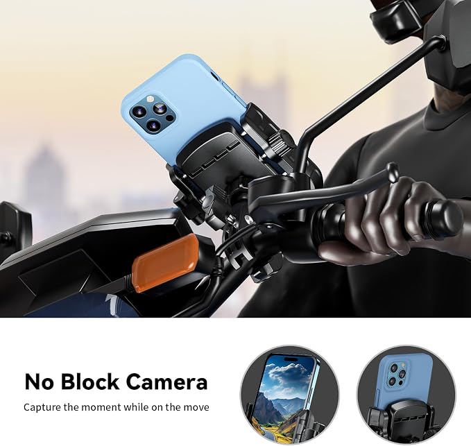 Kewig Motorcycle Phone Mount Holder- Bike Phone Mount Handlebar Clamp, Bicycle - Image 2