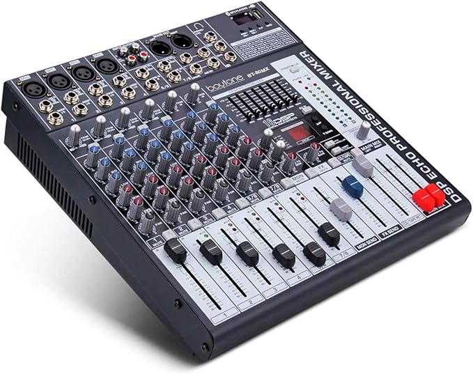 Boytone Dj Mixers 8 Channel Audio Mixer Sound Board by Boytone