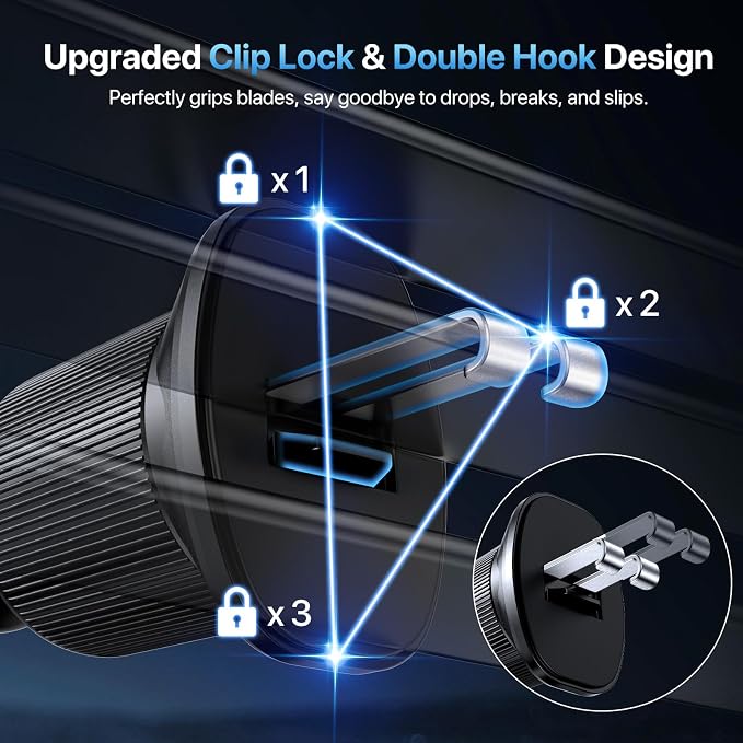 Miracase Phone Holders for Your Car, Universal Cell Phone Car Mount, 3-in-1 - Image 3