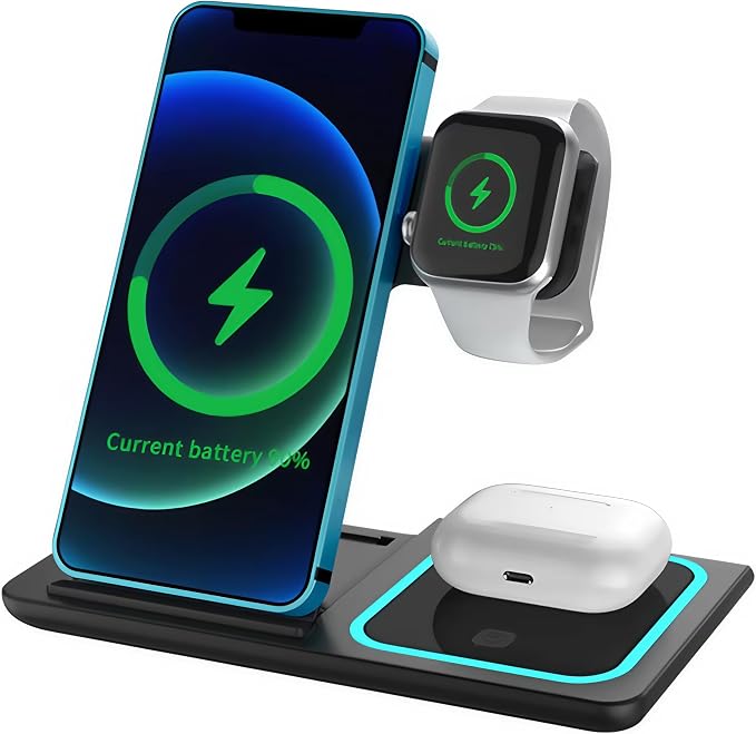 2025 Traveling Portable Wireless 3-in-1 Charger by Unknown