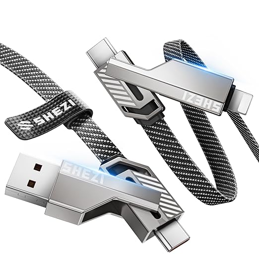 4-in-1 USB C Cable 60W 3FT Compatible by Vexipia