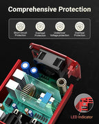 BESTEK Power Inverter DC 12V to AC 110V - 300W Car Plug Adapter Outlet - Car - Image 3