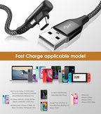 sweguard USB Type C Charger Cable Right Angle iPhone 16 Charger Nylon Braided - Image 4
