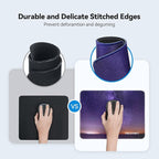 TECKNET Mouse Pad with Anti-fray Stitching, Waterproof Surface & Non-Slip - Image 2