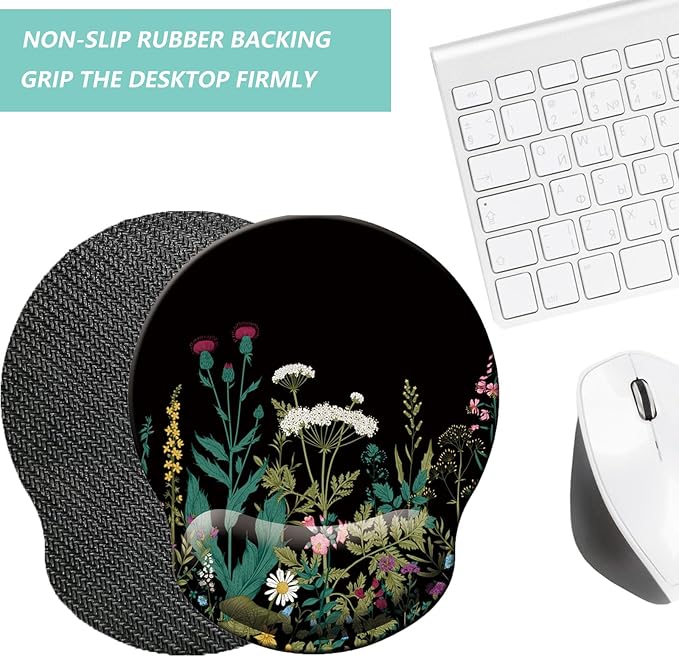 Mouse Pad with Wrist Support, Ergonomic Mouse Pad with Memory Foam Wrist Rest - Image 4