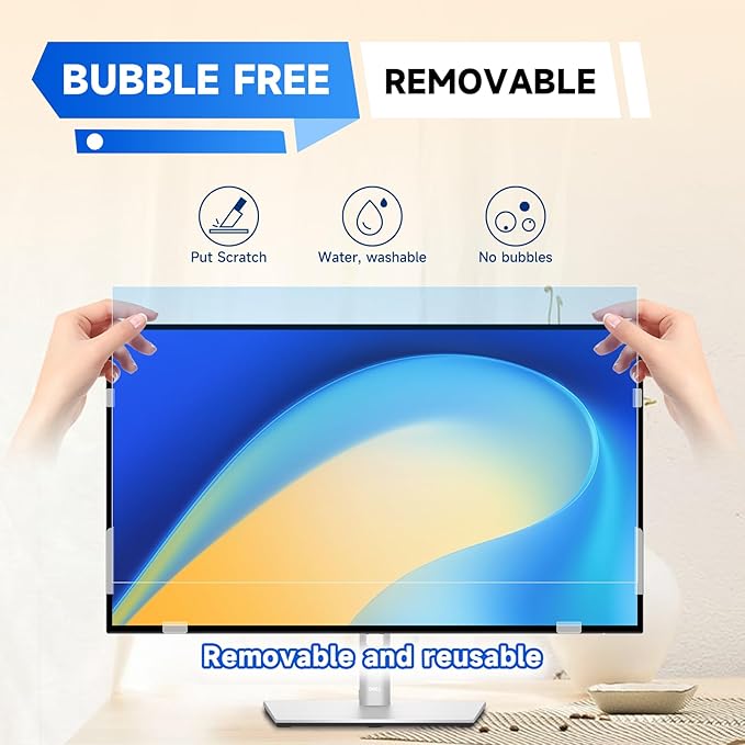 IPROKKO 【2 Pack】 22 inch Anti-Blue Light Monitor Screen Protector - Image 6