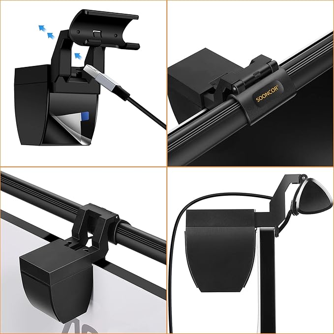 Computer Monitor Light Screen Light Bar e-Reading LED Task Lamp, 3 Color Modes - Image 5