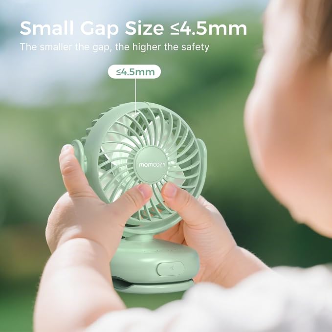 Momcozy Portable Fan with Clip | 4-Speed Mini-Fan - Image 5