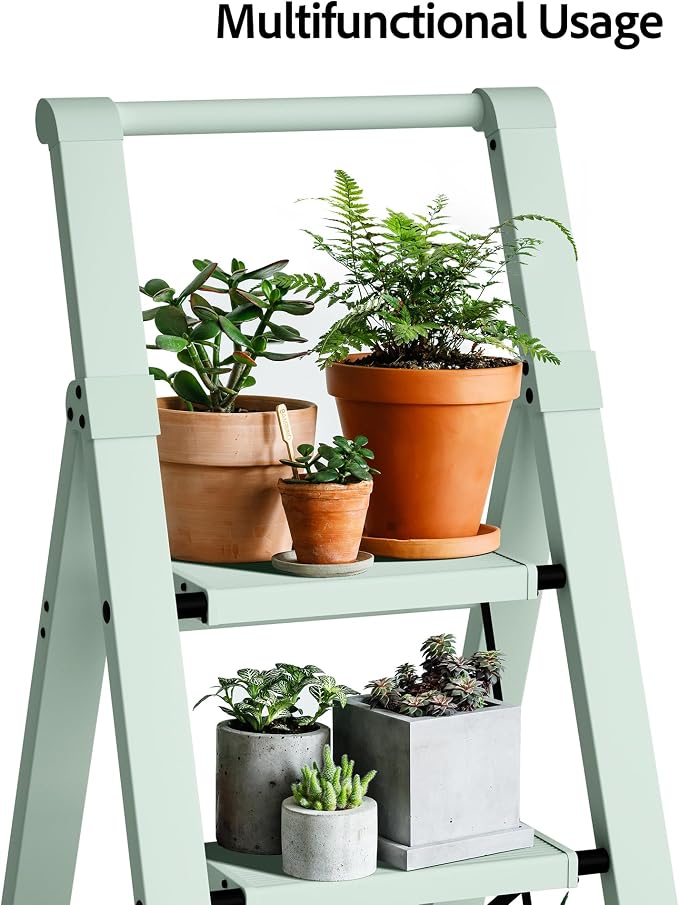 Taranta 3 Step Ladder, Lightweight Aluminum Step Stool - Image 8